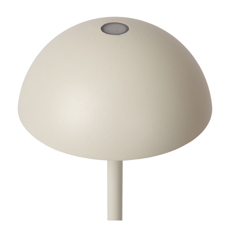 Lucide JOY - Dobíjacia stolová lampa Outdoor - Batéria - Ø 12 cm - LED Rozm. - 1x1,5W 3000K - IP54 - Biela